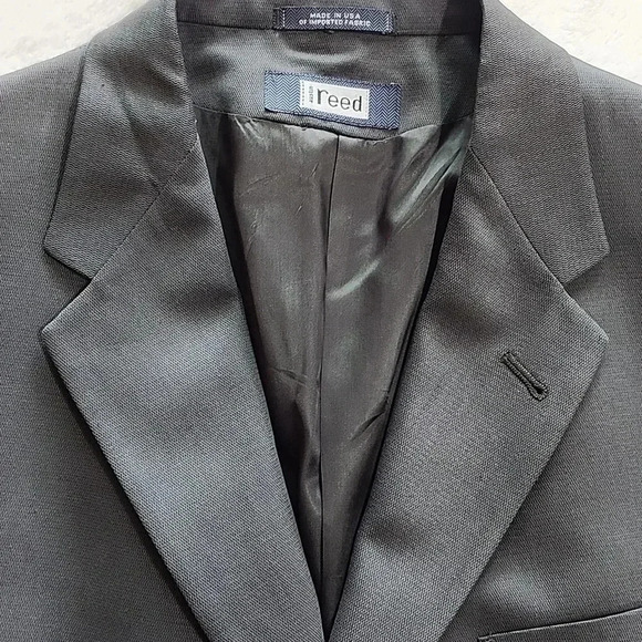 Men's Austin Reed 1-Pc Suit Jacket,  Gray, Size 44R, Pre-Owned - Picture 4 of 9